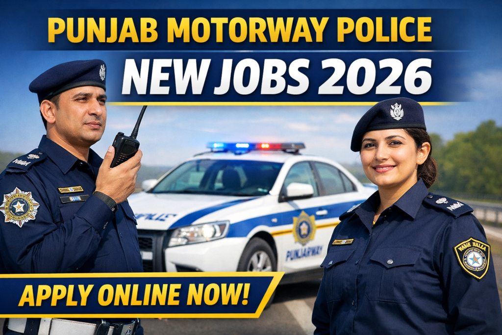  Punjab Moterway Police New Jobs 2026 Online Apply 