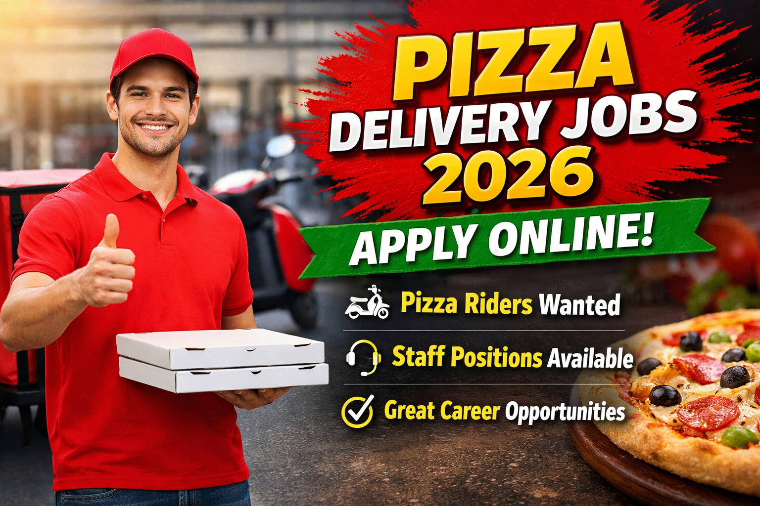 Pizza Dilevry Jobs 2026 Apply Online