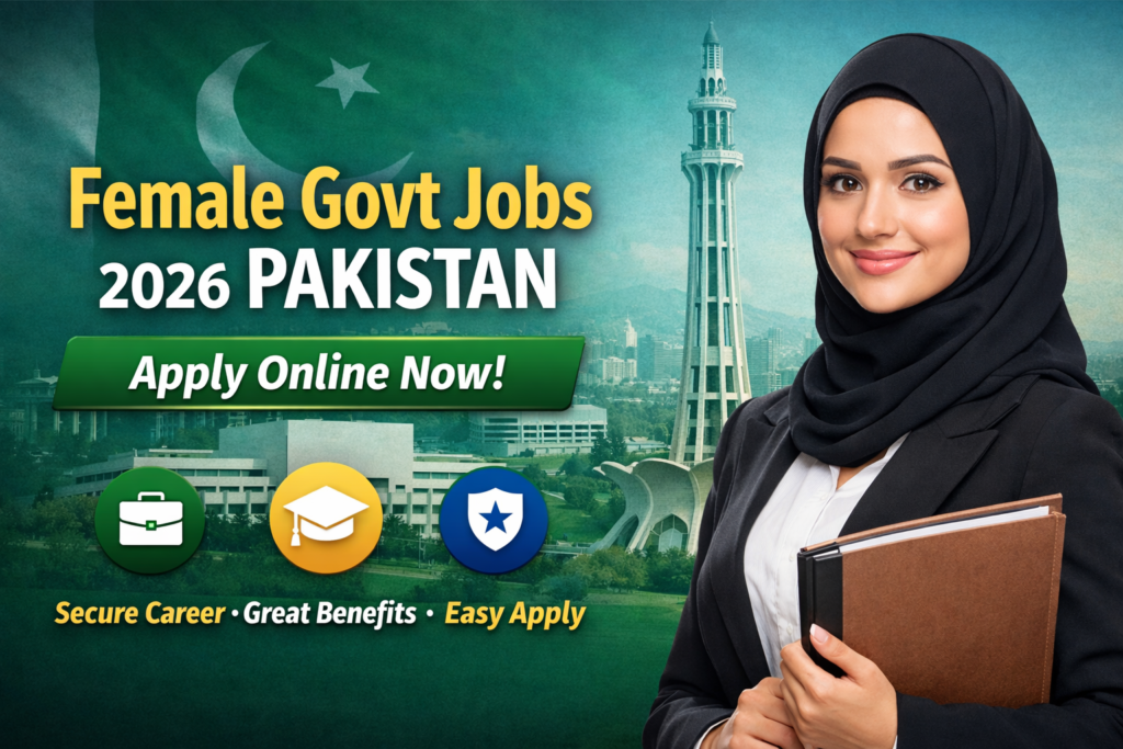 Female Govt New Jobs 2026 Pakistan Apply Online