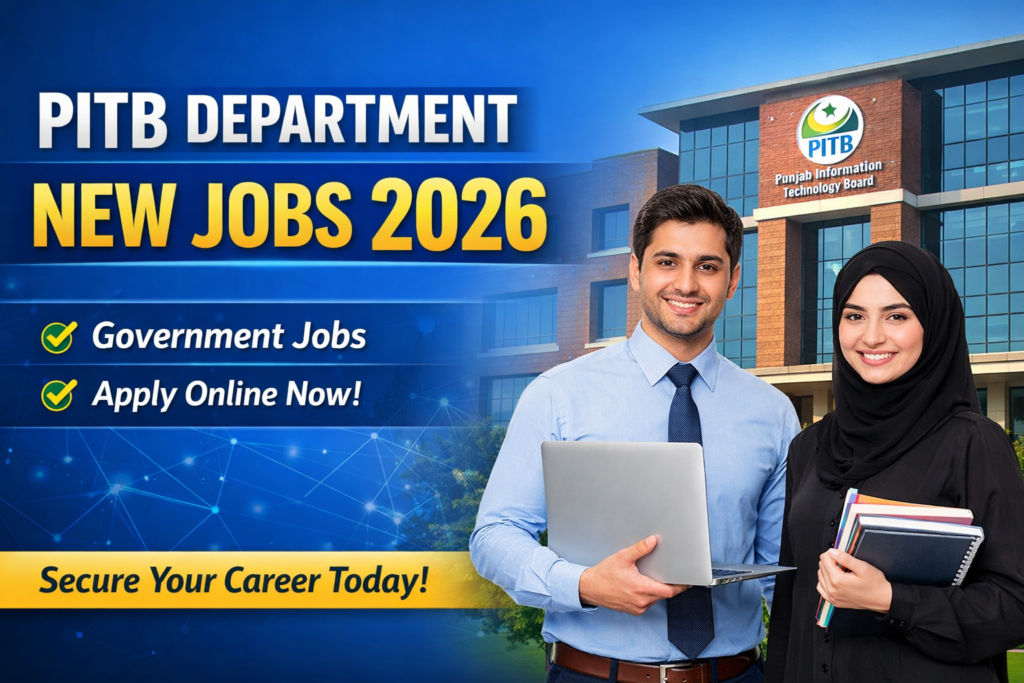 PITB Department New Jobs 2026
